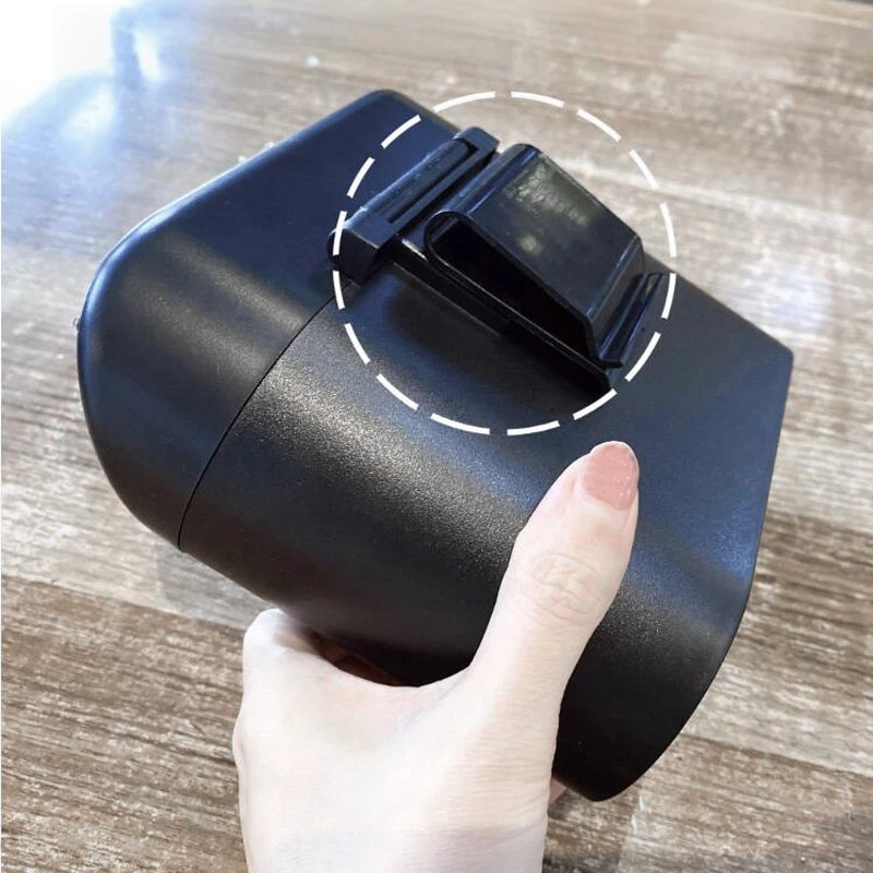 Black Car Trash Can - Decorative Organizer with Artificial Rhinestone & Swan Accents