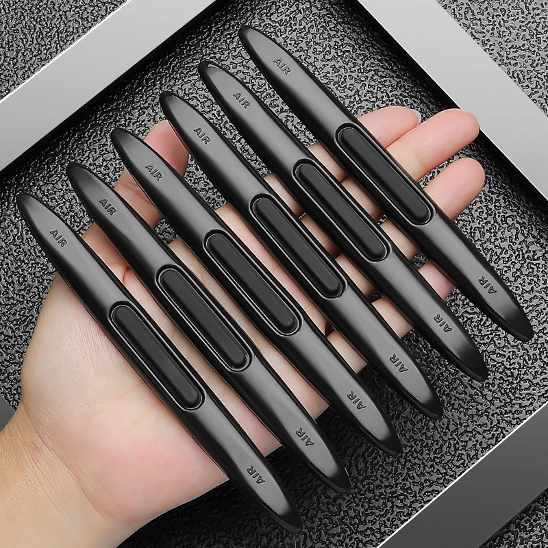 6-Pack Black Car Door Edge Guards - ABS Plastic Vehicle Scratch Protectors