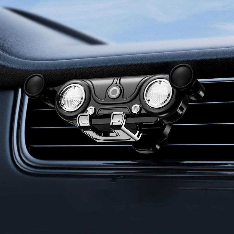Vintage Car-Shaped Air Vent Phone Holder - ABS & Electroplated Car Mount for Smartphones