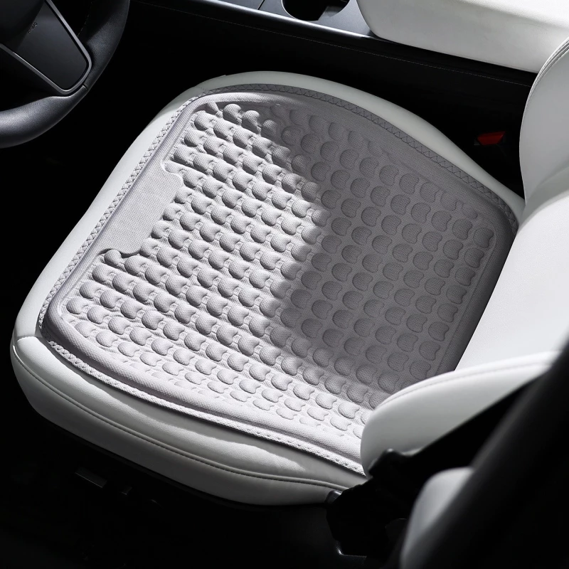 Car Seat Cushion Pad - Breathable Mesh & Cushioned Vehicle Seat Protector