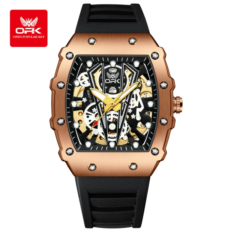OPK Men's Skeleton Fashion Watch
