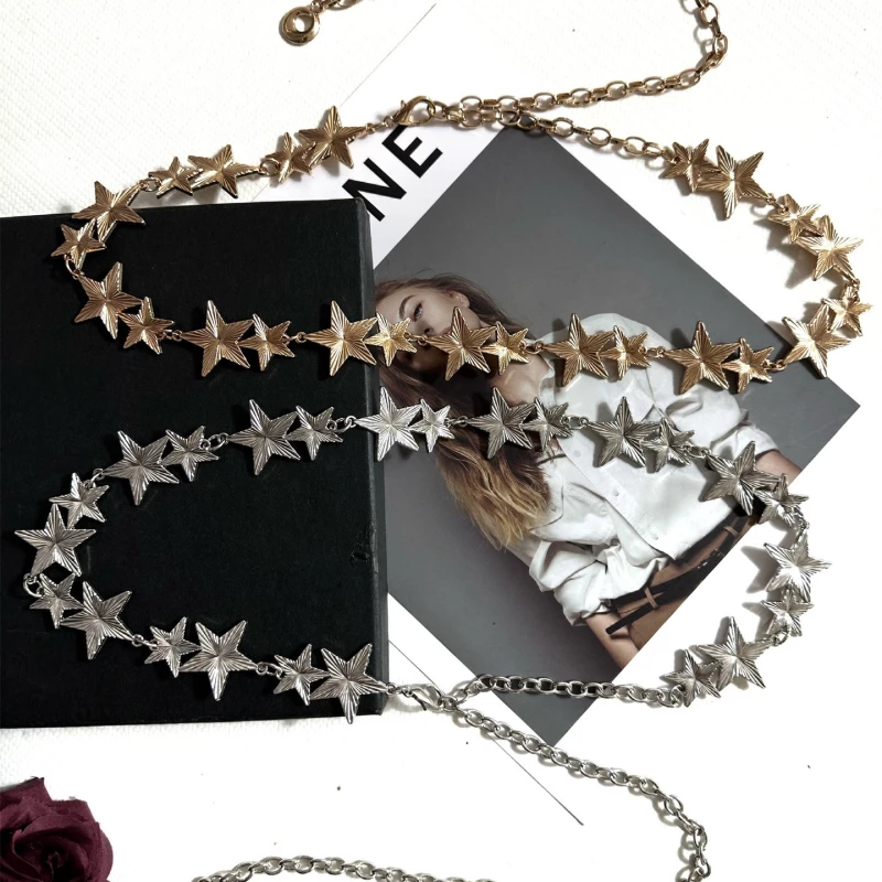 Women's Star Link Chain Belt