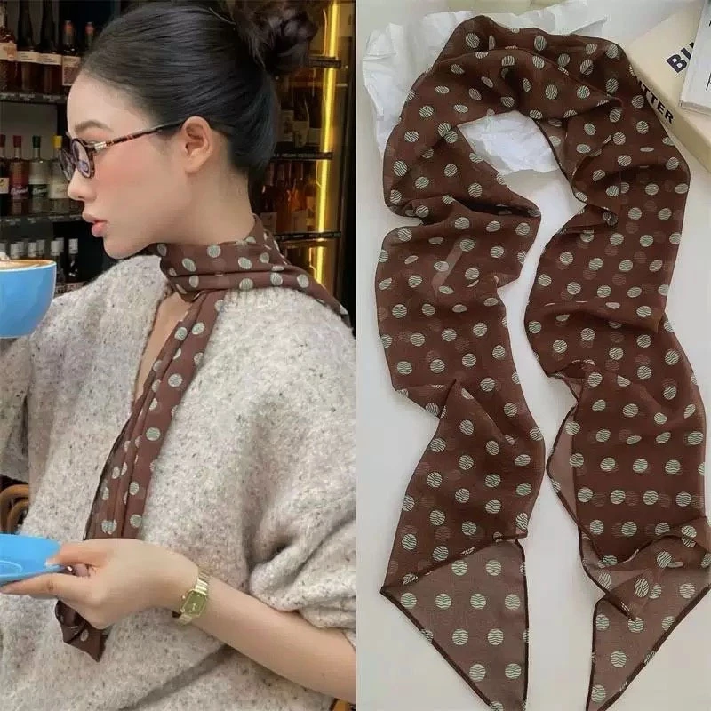 Polka Dot Scarf Fashion Waist Belt