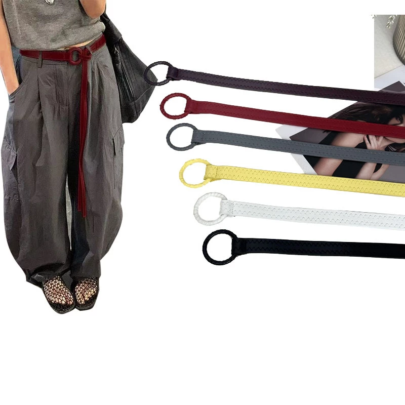 O-Ring Buckle Perforated Fashion Waist Belt