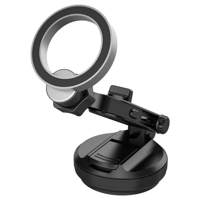 Car Dashboard & Windshield Magnetic Phone Holder | 360° Rotatable Strong Suction Cup | Universal Fit for Smartphones