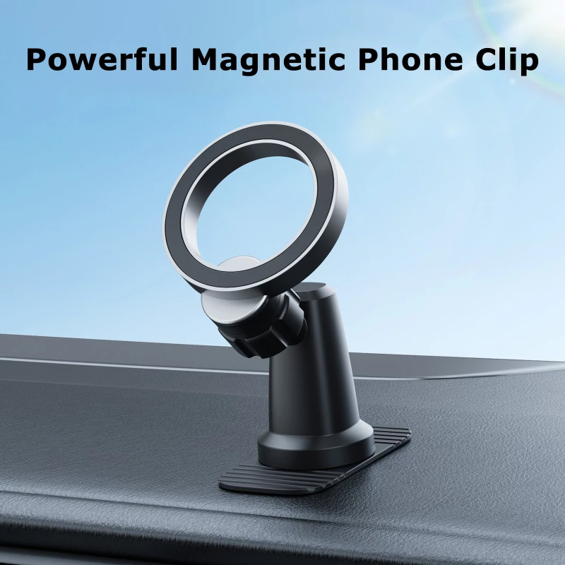 Car Dashboard Magnetic Phone Holder | Strong Magnetic Ring & 360° Rotatable | Universal Fit for Smartphones