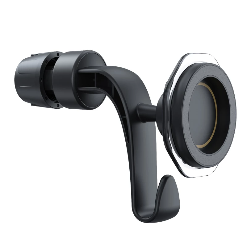 Car Air Vent Magnetic Phone Holder with Storage Hook | 360° Rotatable | Universal Fit for Smartphones & Small Items