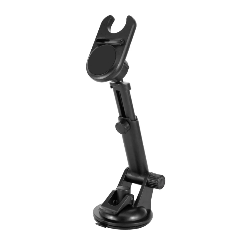 Long Arm Magnetic Car Phone Mount, 360° Rotation ABS Plastic Holder for Windshield & Dashboard