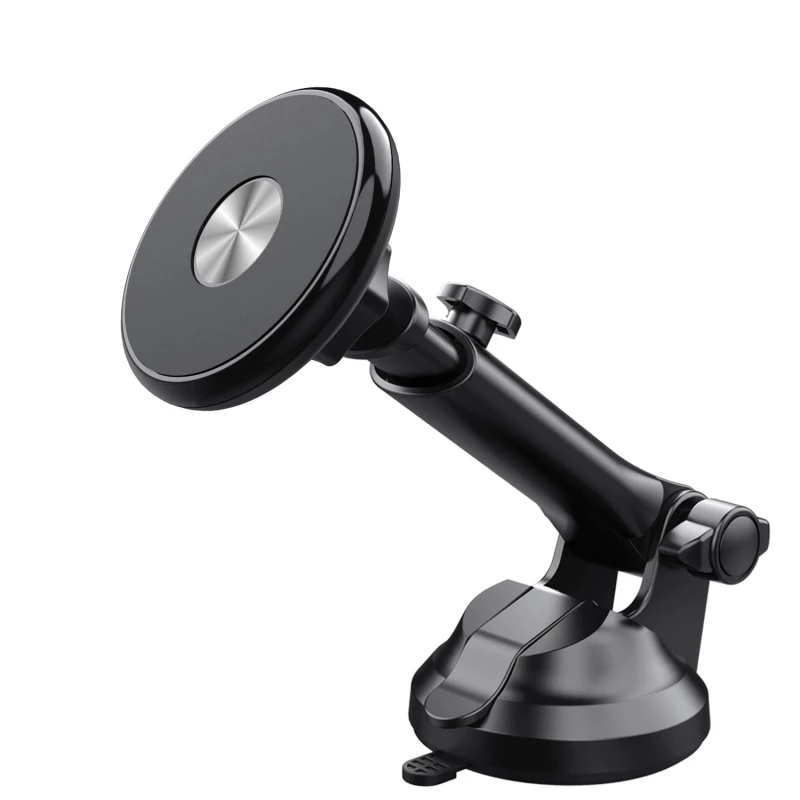 Car Dashboard & Windshield Magnetic Phone Holder | Extendable Long Arm & 360° Rotatable | Universal Fit for Smartphones