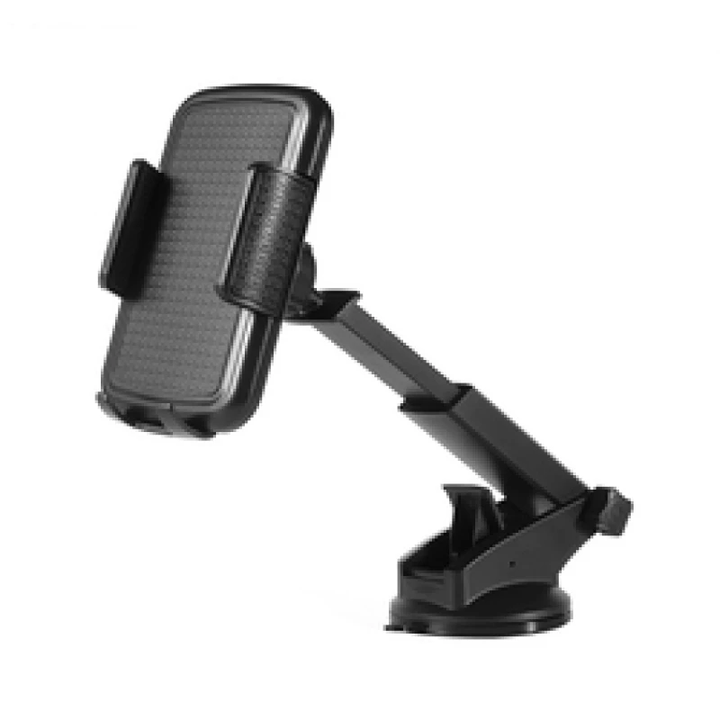 Adjustable Suction Cup Car Phone Mount - Extendable Windshield & Dashboard Holder