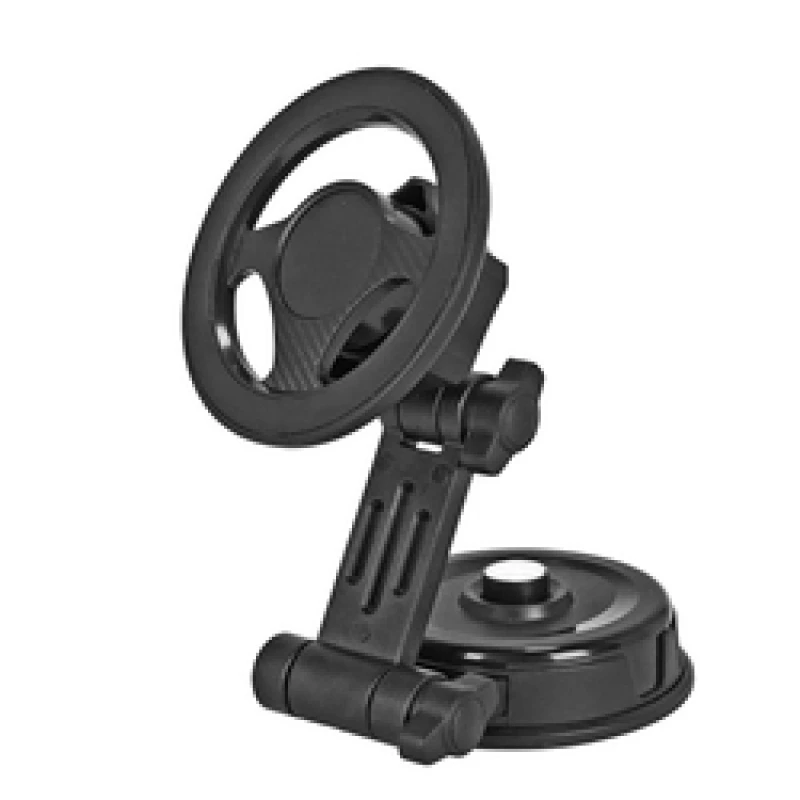 Magnetic Suction Cup Car Phone Mount - 360° Rotatable Windshield & Dashboard Holder