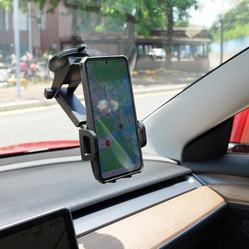 Extendable Multi-Joint Suction Cup Car Phone Mount - Windshield & Dashboard Holder