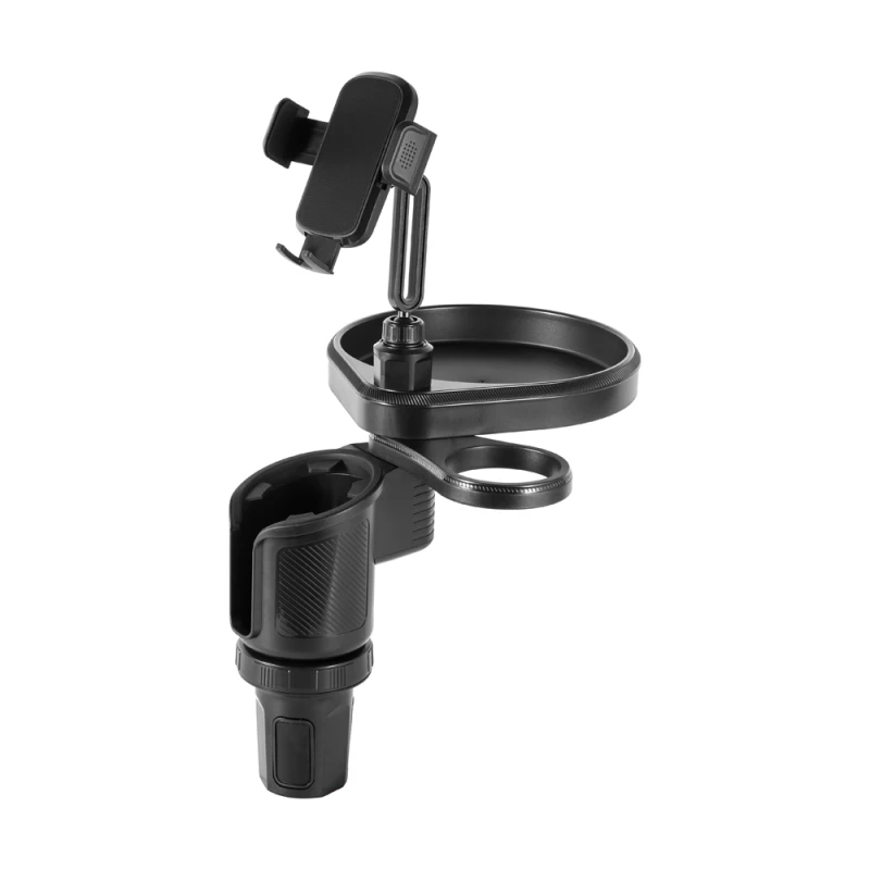 2-in-1 Car Cup Holder Expander & Phone Mount - Multifunctional Drink & Device Holder