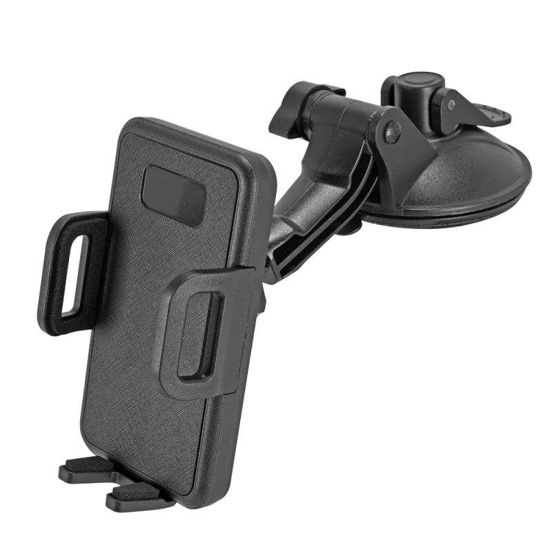 Universal Windshield & Dashboard Car Phone Mount - Adjustable Long Arm Hands-Free Holder