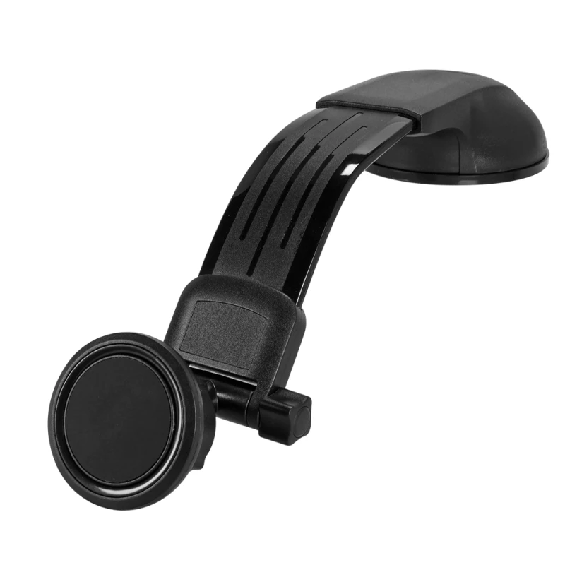Magnetic Car Windshield Mount - 360° Rotation Adjustable Long Arm Phone Holder for Safe Driving