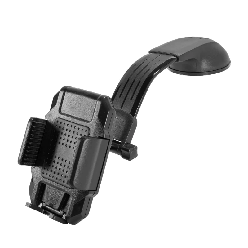 Adjustable Long Arm Car Suction Cup Phone Mount - Universal Windshield & Dashboard Holder for Navigation