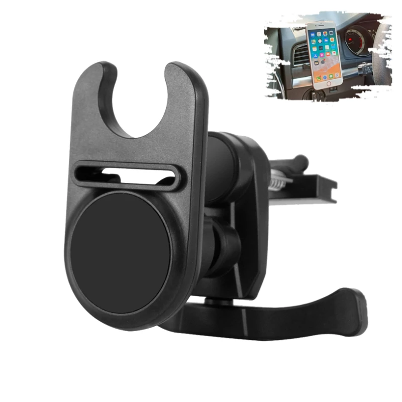 Clip-On Air Vent Car Phone Holder - Universal Gravity Auto-Locking Mount for Hands-Free Driving