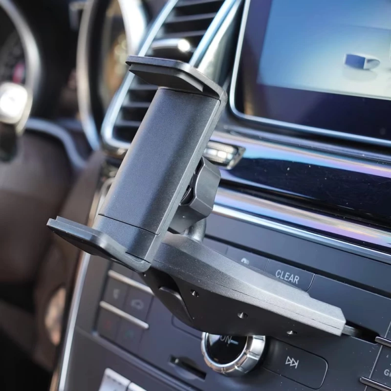 Universal Car CD Slot Phone Mount, Adjustable Hands-Free Phone Holder