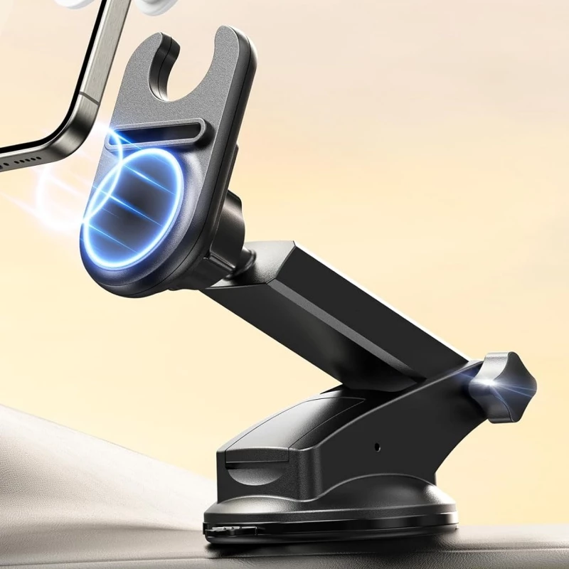 Dual-Mount Car Phone Holder, Air Vent & Dashboard Mount with Quick Release