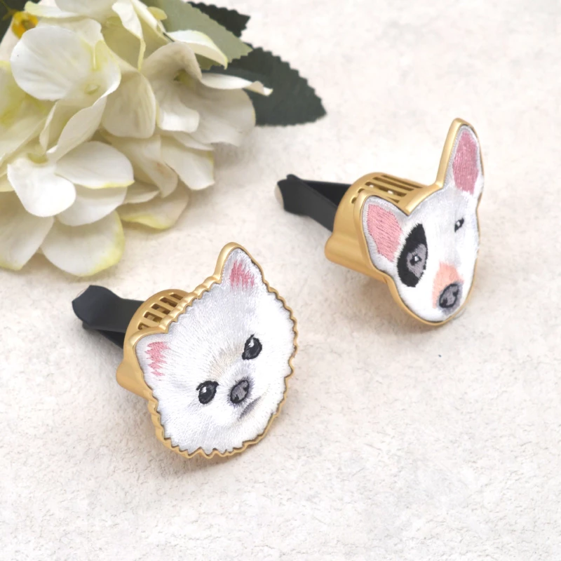 Fluffy Panda Car Air Freshener Vent Clip - Cute Plush Decor Aromatherapy Diffuser