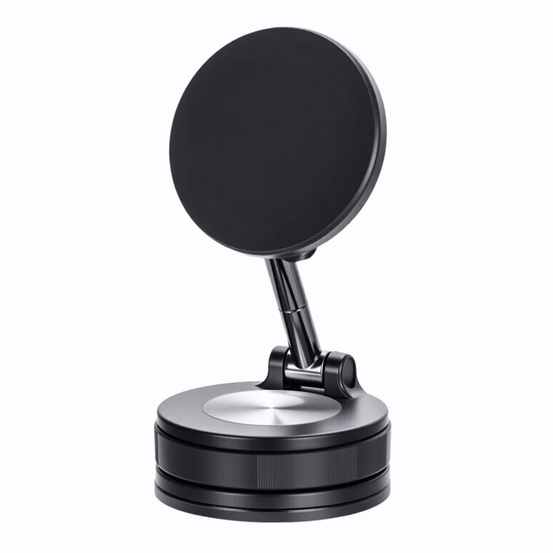 Magnetic Car Phone Mount - 360° Rotatable Foldable Dashboard Holder for All Smartphones